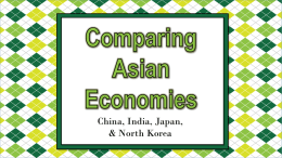 Comparing Asian Economies - Richmond County School System
