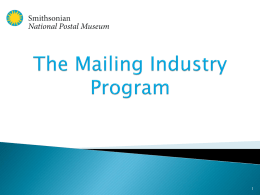 NPM -- The Mailing Industry Program