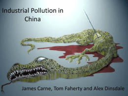 Causes of Pollution in China