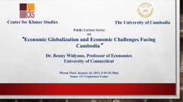 Economic Globalization and cambodia
