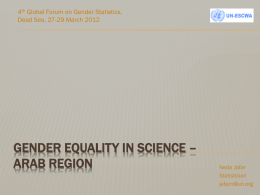 Gender equality in Science