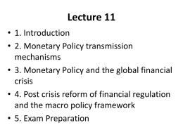 Macrohonours Lecture 11x - Lecture Notes