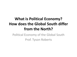 What is Political Economy?