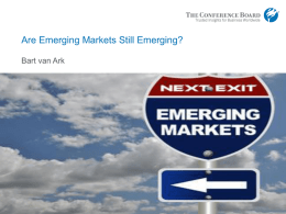 Are Emerging Economies Still Emerging?