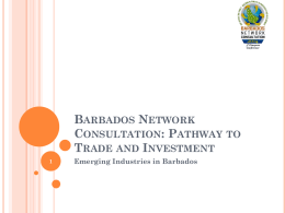 BIDC_Emerging_Sectors4 - The Barbados Network Consultation 2016