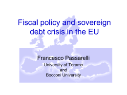 Fiscal policy in EMU