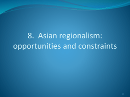 The rise of China: challenges and opportunities for SE Asia
