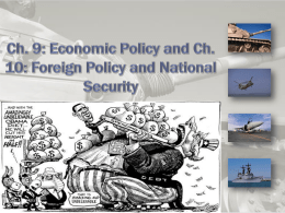 Economic Policy and National Securityx