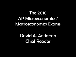 2010 Top 10 mistakes Micro and Macro