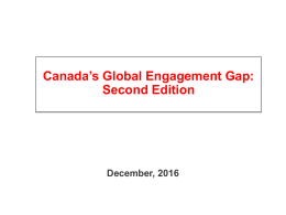 Reassessing Canada*s Global Engagement Gap
