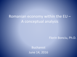 Romanian economy within the EU