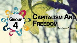 Ppt Presentation on Capitalism and Freedomx
