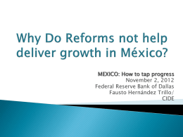 Crecimiento en México - Federal Reserve Bank of Dallas