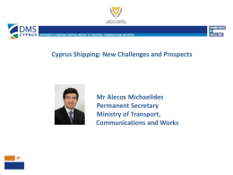 Cyprus Shipping New Challenges and Prospects by