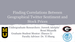 Finding Correlations Between Geographical Twitter Sentiment and