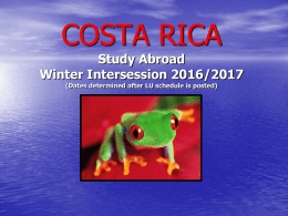 Costa Rica 2017 presentation