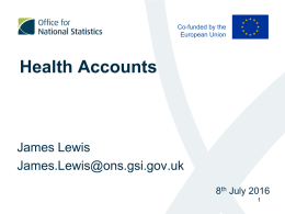 UK Health Accounts – BSBD Summit