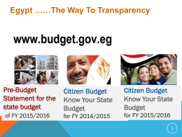Egypt… - Global Initiative for Fiscal Transparency