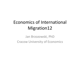 Economics of International Migration12 - e