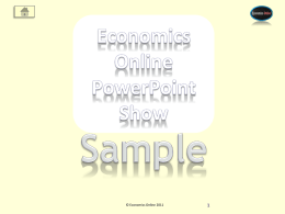 Sample - Economics Online