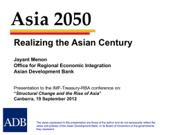 Structural Change and the Rise of Asia