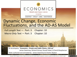 Dynamic Change, Economic Fluctuations, and the AD
