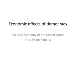 Economic effects of democracy