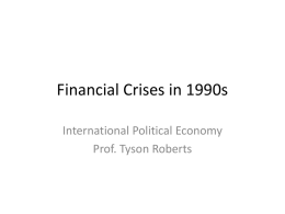 Financial Crises in 1990s