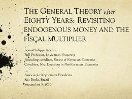 General Theory - Associação Keynesiana Brasileira