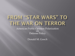 From *Star Wars* to the War on Terror