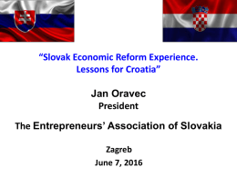 as a result of the Slovak economic and social reforms