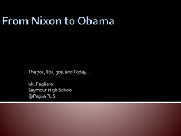 From Nixon to Obama