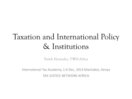 Nairobi-International Policy and Tax - Tetteh H