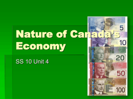 Canadian Economy Basics File