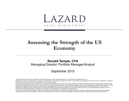 Lazard Asset Management Presentation TEMPLATE