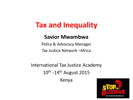 South Africa - TAX JUSTICE ACADEMY