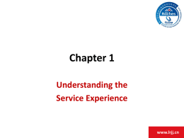 Chapter 1 - Service Experiencex