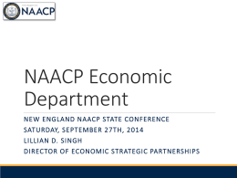 2014 State Conference Economic Department
