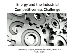 Energy and Industrial Competiveness