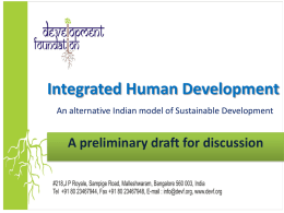 Integrated Development - Development Foundation
