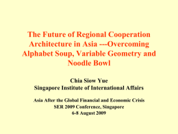 Dr Chia Siow Yue - singapore economic review conference 2015