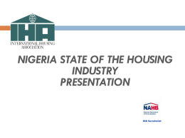 Nigeria, Nigerian Real Estate Developers Association