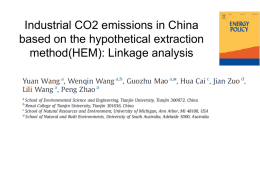 Industrial CO2 emissions in China based on the hypothetical