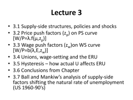 PS curve shifts up - Lecture Notes