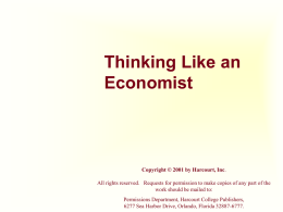 Ch 2 Thinking Like an Economist