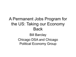 View the Presentation - Chicago Political Economy Group