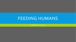 The Future of Food Part 2 Feeding Humans