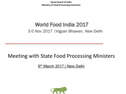 - Ministry of Food Processing Industries