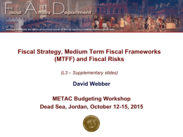 Medium Term Fiscal Framework