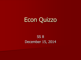 Econ Quizzo Part 1